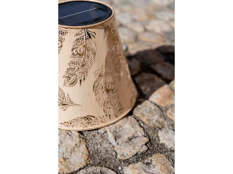 STT Laterne Solar Antic Lantern Feather, Beige