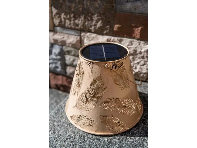 STT Laterne Solar Antic Lantern Feather, Beige