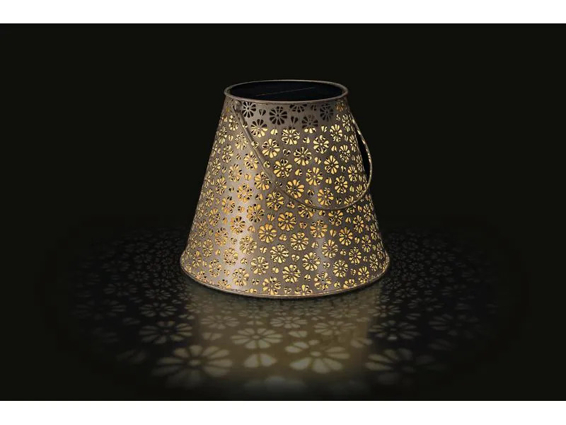 STT Laterne Solar Antic Lantern Platin, Grau