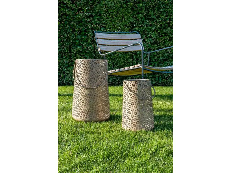 STT Laterne Solar Antic Lantern Platin, Grau