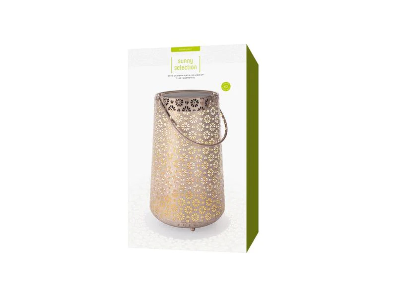 STT Laterne Solar Antic Lantern Platin, Grau