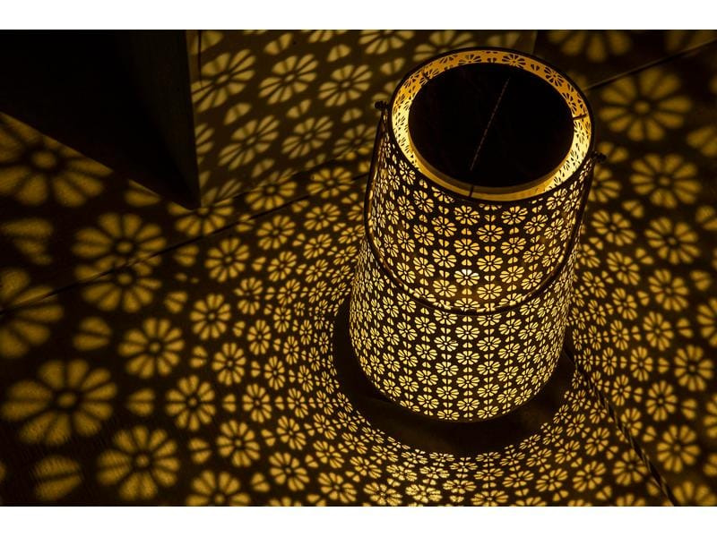 STT Laterne Solar Antic Lantern Platin, Grau