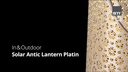 STT Laterne Solar Antic Lantern Platin, Grau