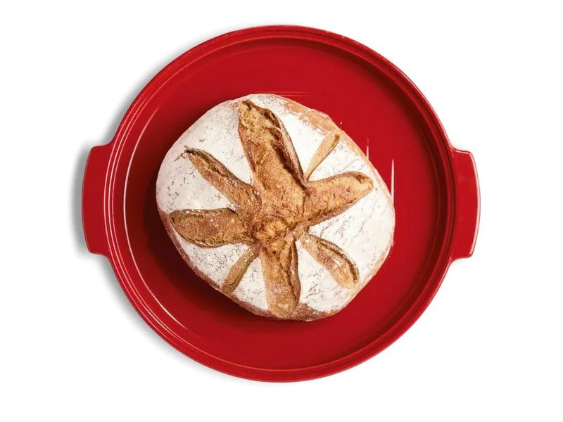 Emile Henry Brot-Backform 32.5 cm, Rot