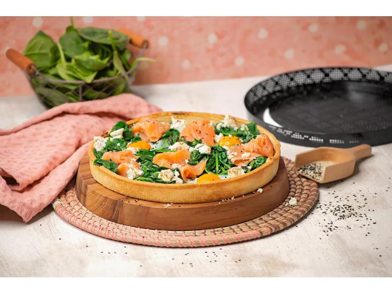 Kaiser Pizzaform 28 cm, Schwarz