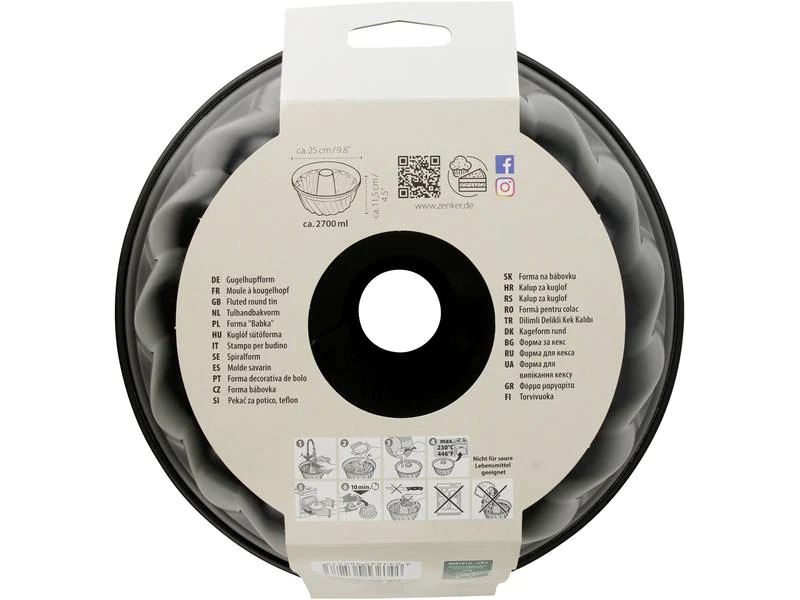 Zenker Gugelhupf-Backform Black Metallic Ø 25 cm