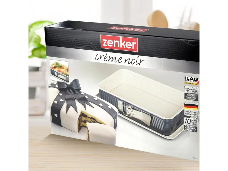 Zenker Springform 32.5 x 23 cm , Schwarz/Creme