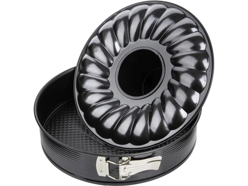Zenker Springform Black Metallic mit 2 Böden, Ø 28 cm
