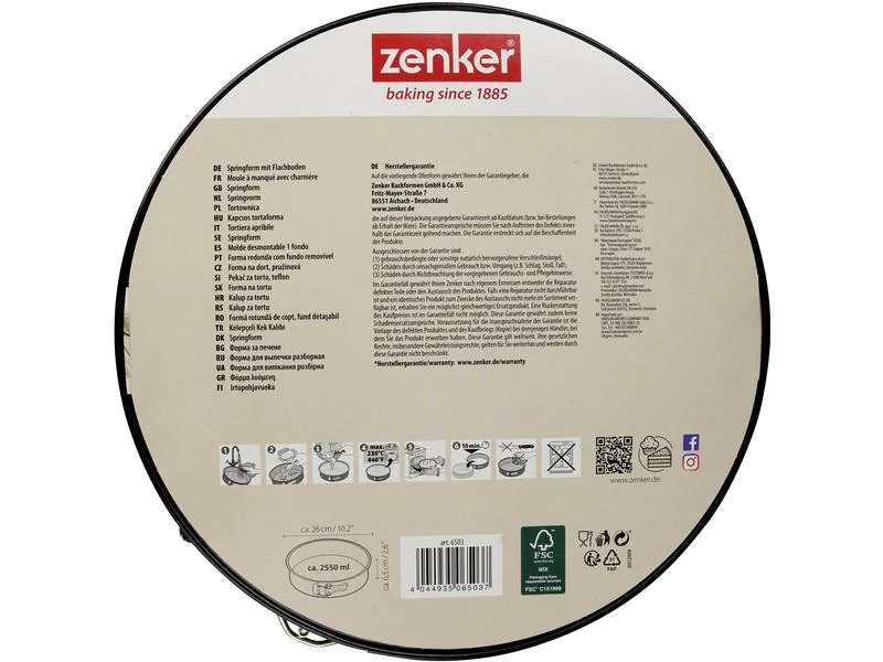 Zenker Springform Black Metallic Ø 26 cm