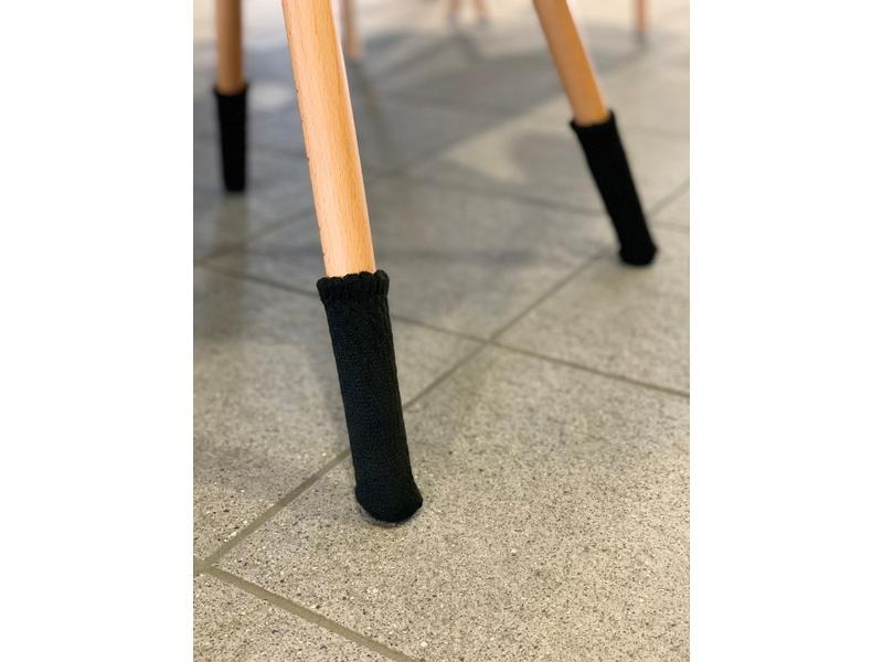 Dameco Stuhlsocken Uni 4er Set, Schwarz