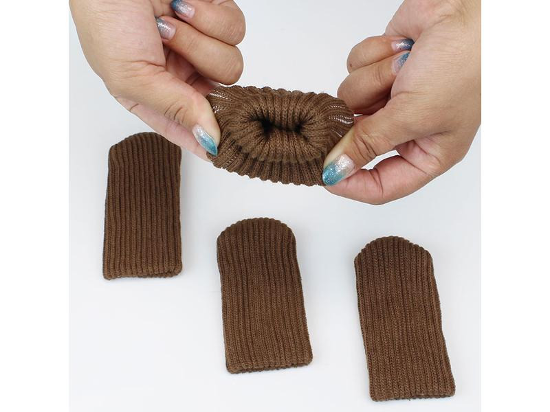 Dameco Stuhlsocken Uni 4er Set, Braun