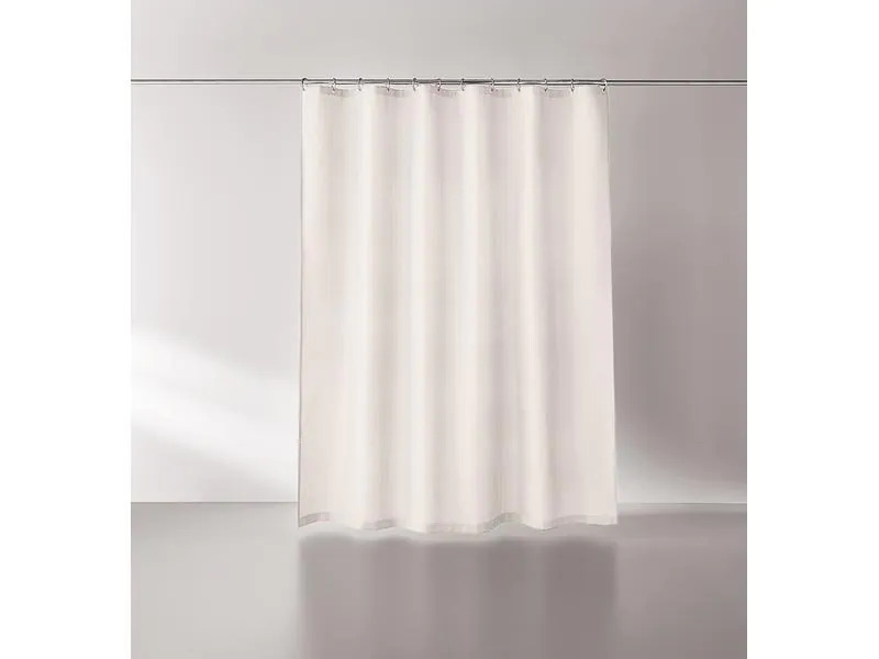 Kleine Wolke Duschvorhang Griglia 180 x 200 cm, Wollweiss