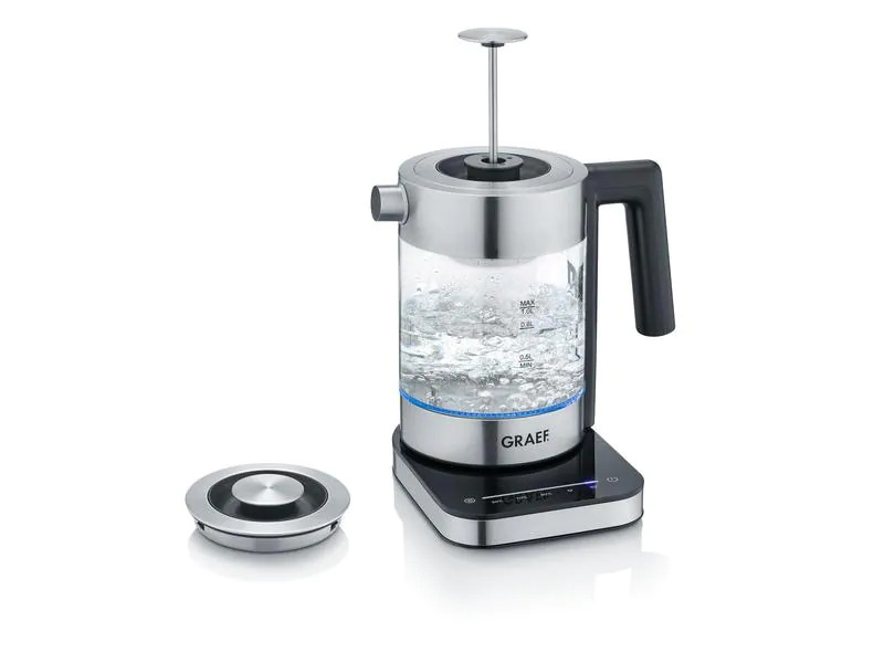 Graef Wasserkocher WK 350, 1 l, Edelstahl/Transparent