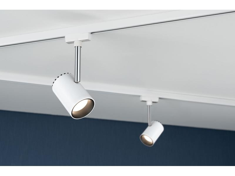 Paulmann URail LED Spot Shine, 5 W, 2700 K, Weiss