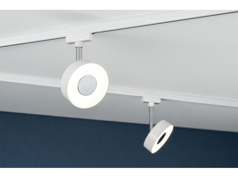 Paulmann URail LED Spot Circle, 5.3 W, 2700 K, Weiss