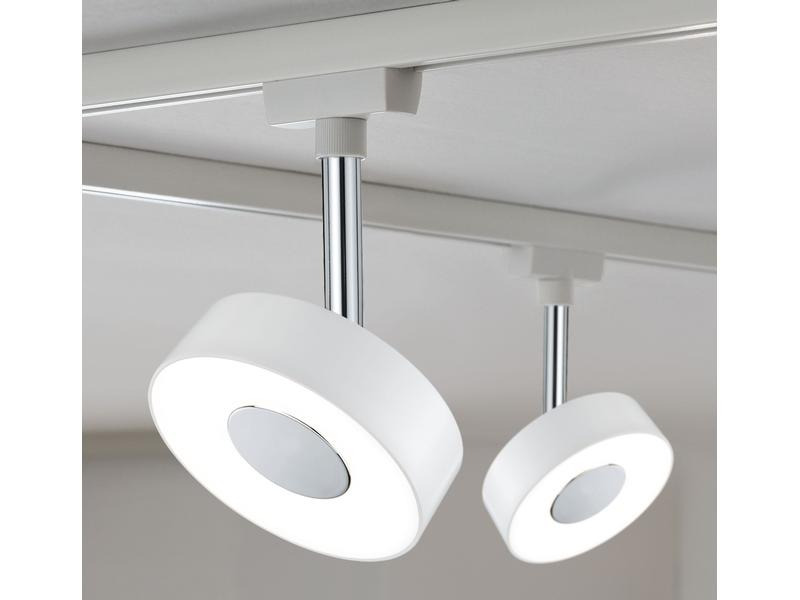 Paulmann URail LED Spot Circle, 5.3 W, 2700 K, Weiss