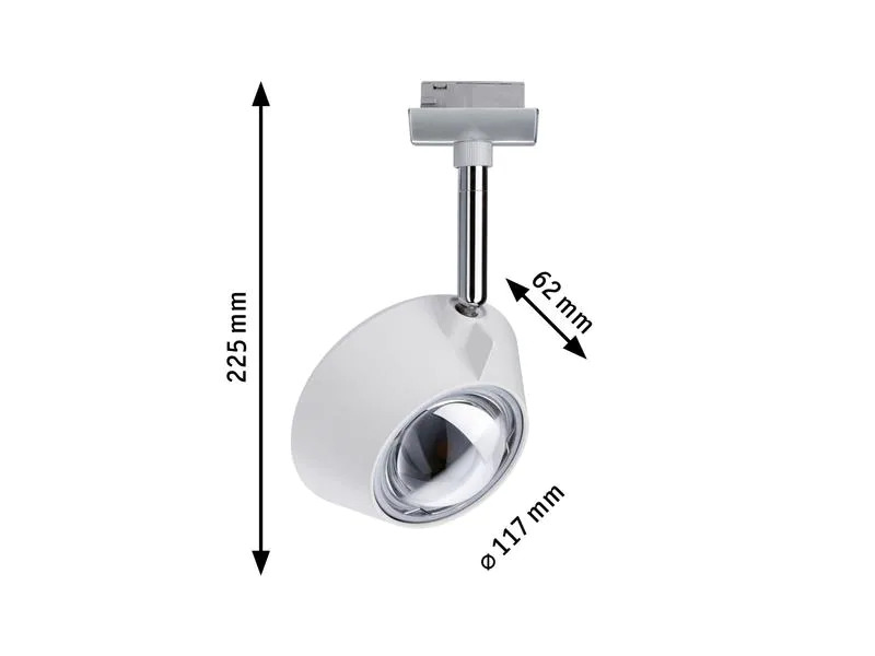 Paulmann URail LED Spot Sabik, 13 W, Chrom