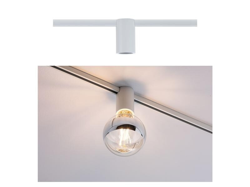 Paulmann URail Ceiling Socket, E27, 20 W, Weiss