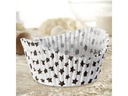 Zenker Muffin Backform Sterne Weiss, 50 Stück