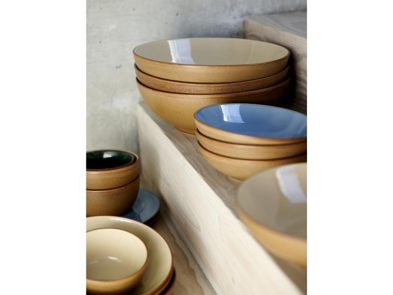 Bitz Salatschüssel Wood Sand 30 cm, 1 Stück, Crème