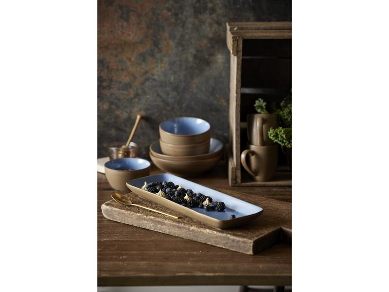Bitz Suppen- &amp; Pastateller Wood Ocean Ø 20 cm, 6 Stück, Hellblau
