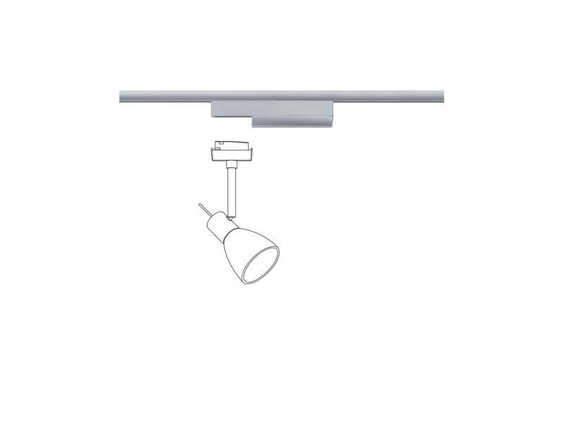 Paulmann URail Spotadapter, Ein/Aus/Dimmen, Chrom, ZigBee