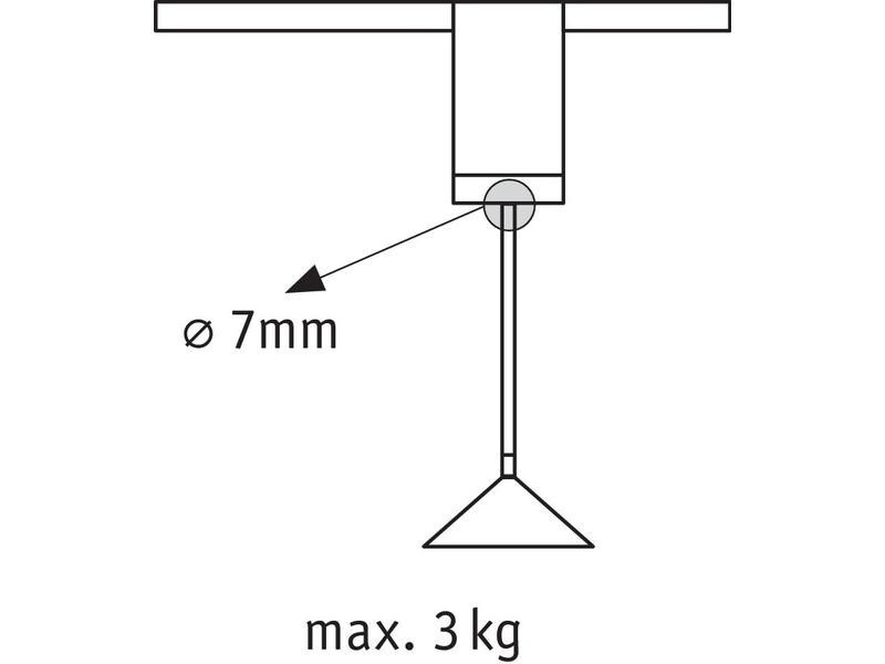 Paulmann URail Universal Pendel Adapter, Chrom