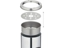 relaxdays Standascher aus Edelstahl Silber