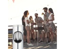relaxdays Standascher aus Edelstahl Silber