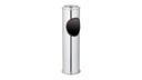 relaxdays Standascher aus Edelstahl Silber