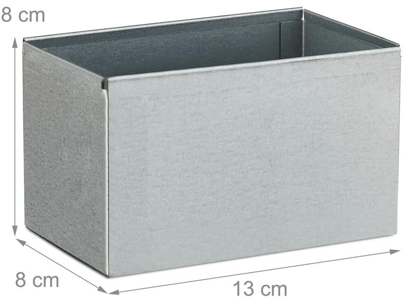 relaxdays Wandascher für aussen Schwarz/Silber