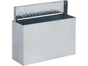 relaxdays Wandascher für aussen Schwarz/Silber