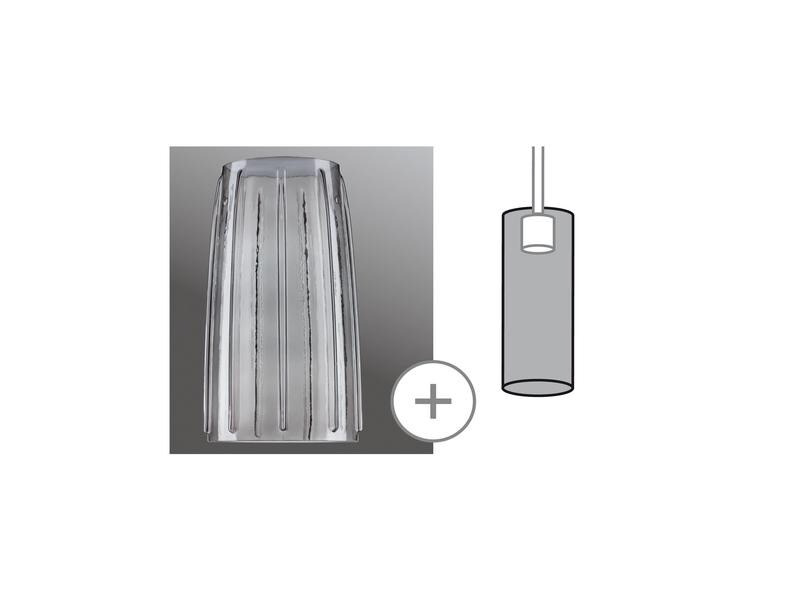 Paulmann URail 2Easy Schirm Drio, Rauchglas
