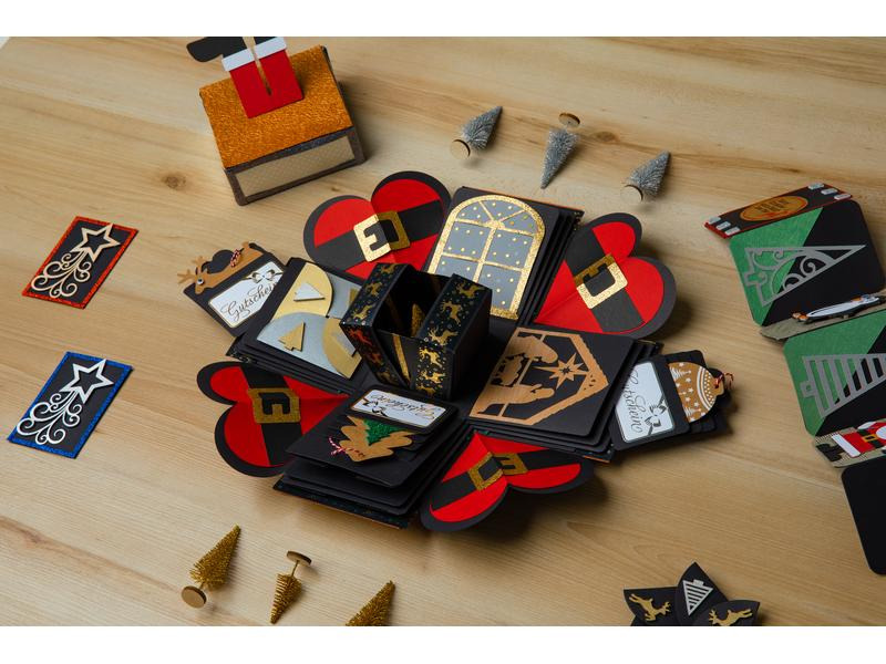 Creativ Company Geschenkschachtel Explosion Box Weiss