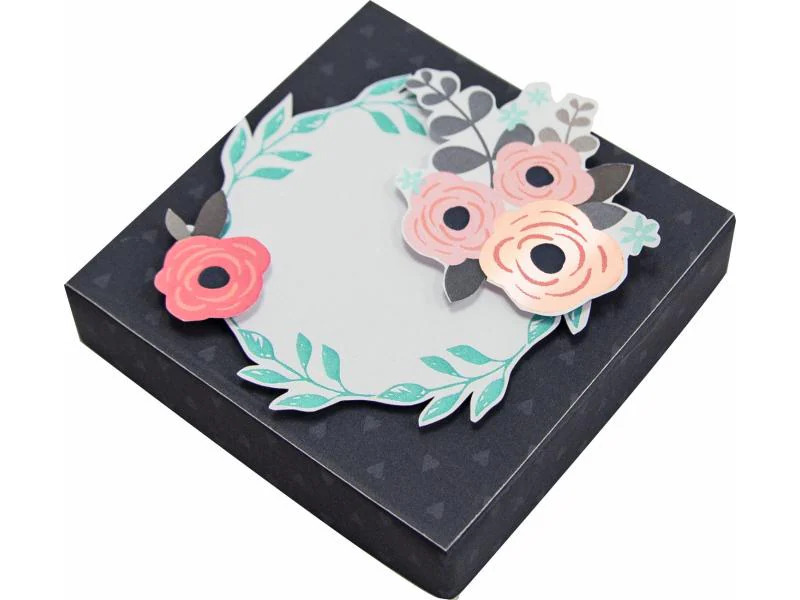 Folia Geschenkschachtel Explosionsbox-Bastelsets Romantik