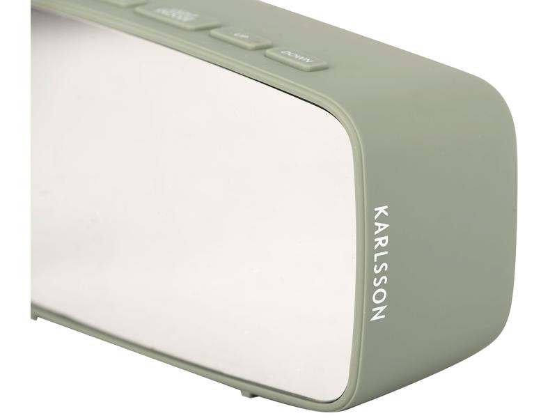 KARLSSON Digitalwecker Mirror oval Grün