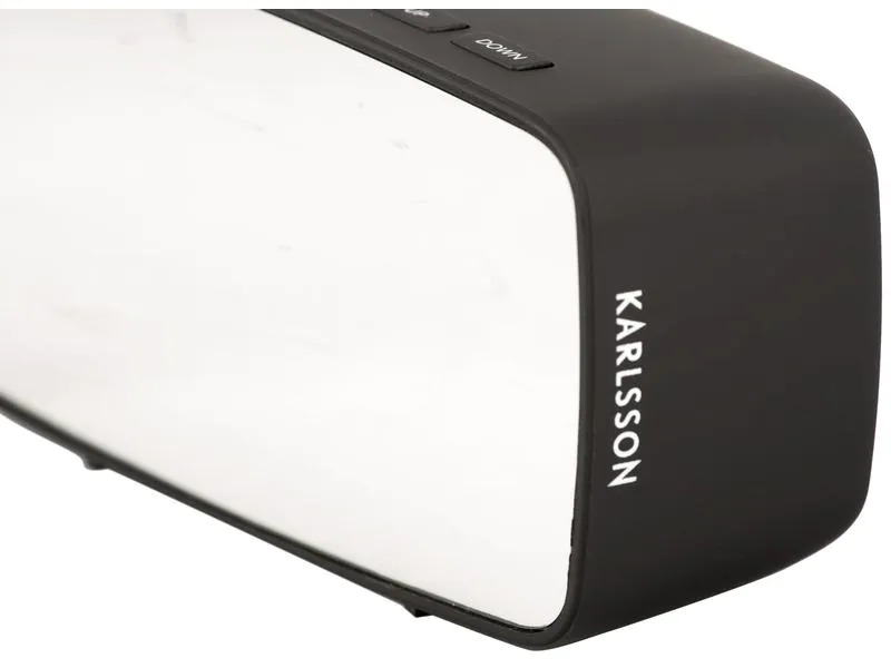 KARLSSON Digitalwecker Mirror oval Schwarz