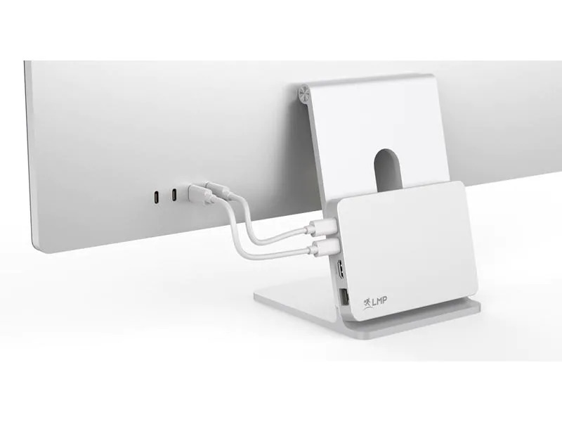 LMP Dockingstation USB-C DuoDock Silber