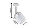 Paulmann Schienenspot URail Spot Blossom, 1 x G9, 10 W, Klar