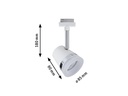 Paulmann Schienenspot URail Spot Cone, 1 x GU10, 10 W, Weiss