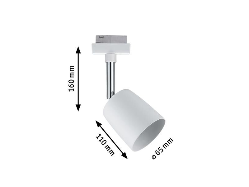 Paulmann Schienenspot URail Spot Cover, 1 x GU10, 10 W, Weiss