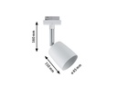 Paulmann Schienenspot URail Spot Cover, 1 x GU10, 10 W, Weiss