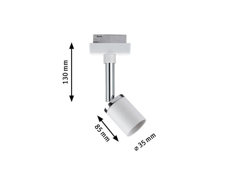 Paulmann Schienenspot URail Spot Pure II, 1 x GU10, 10 W, Weiss