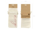 Partydeco Flaschentasche  Flaschentasche Cheers 5 Stück, Beige/Rosegold