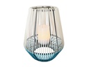 Schönenberger Windlicht Solar Wega, Weiss, Blau
