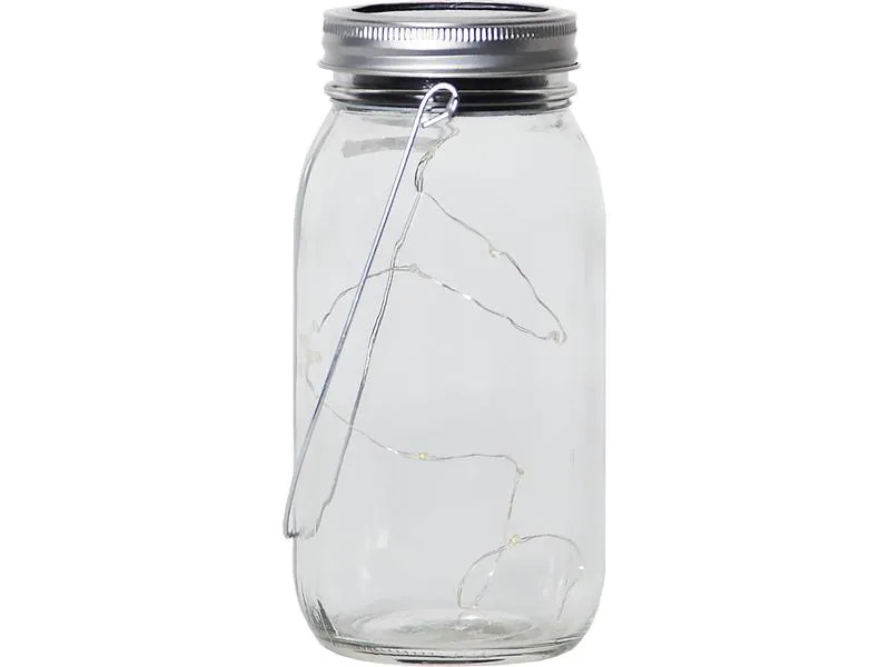 Star Trading Laterne Solar Jamjar Transparent