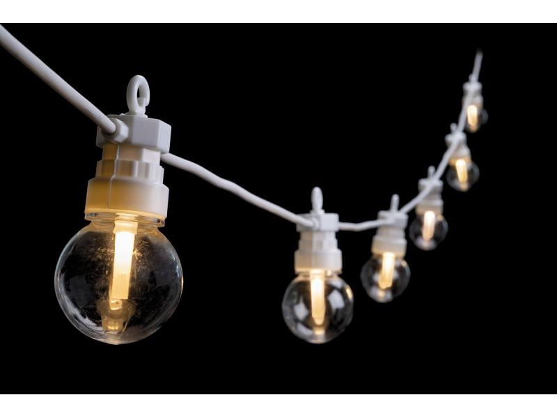 STT Lichterkette Solar Nostalgic 10 Weiss