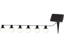 Star Trading Lichterkette SOLAR GLOBUS Schwarz/Weiss