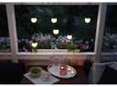 Star Trading Lichterkette SOLAR GLOBUS Schwarz/Weiss