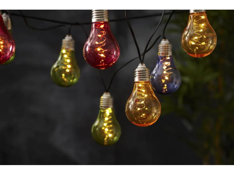 Star Trading Lichterkette SOLAR GLOW Mehrfarbig